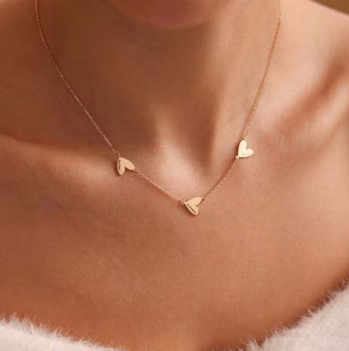 Memora Engraved 1-5 Heart Name Necklace