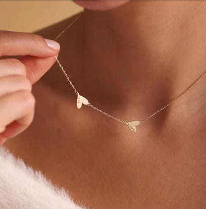 Memora Engraved 1-5 Heart Name Necklace