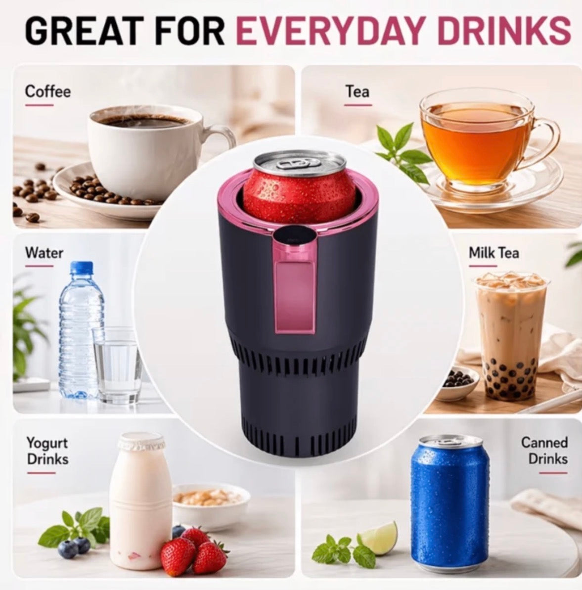 Car Cup Holder With Heating And Cooling