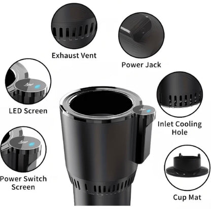 Car Cup Holder With Heating And Cooling