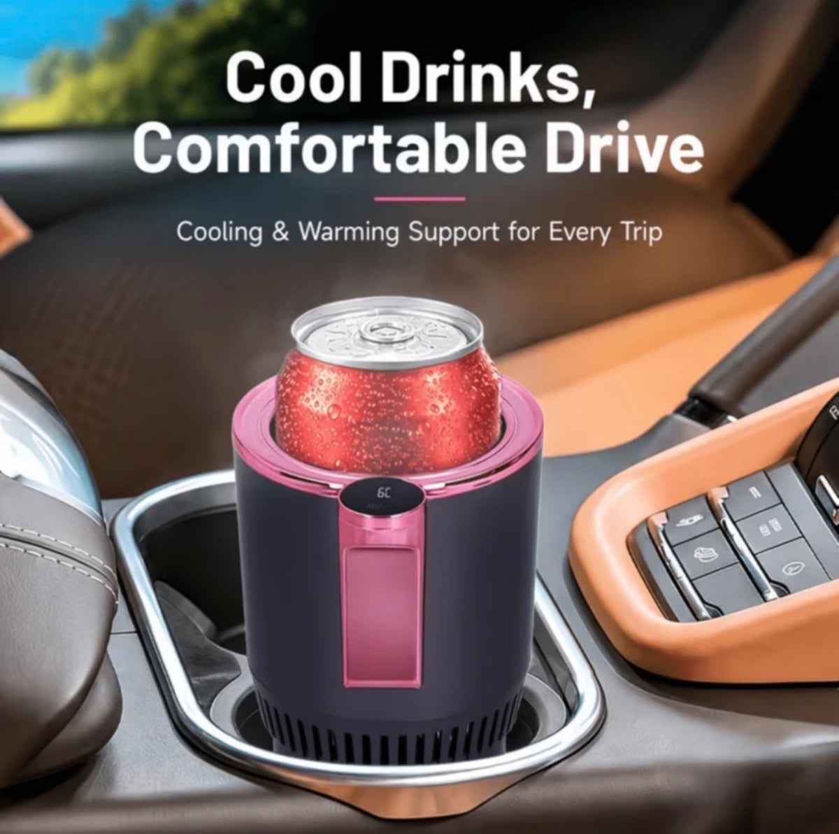 Car Cup Holder With Heating And Cooling