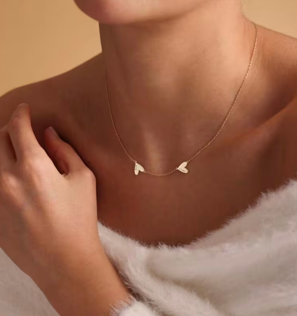 Memora Engraved 1-5 Heart Name Necklace